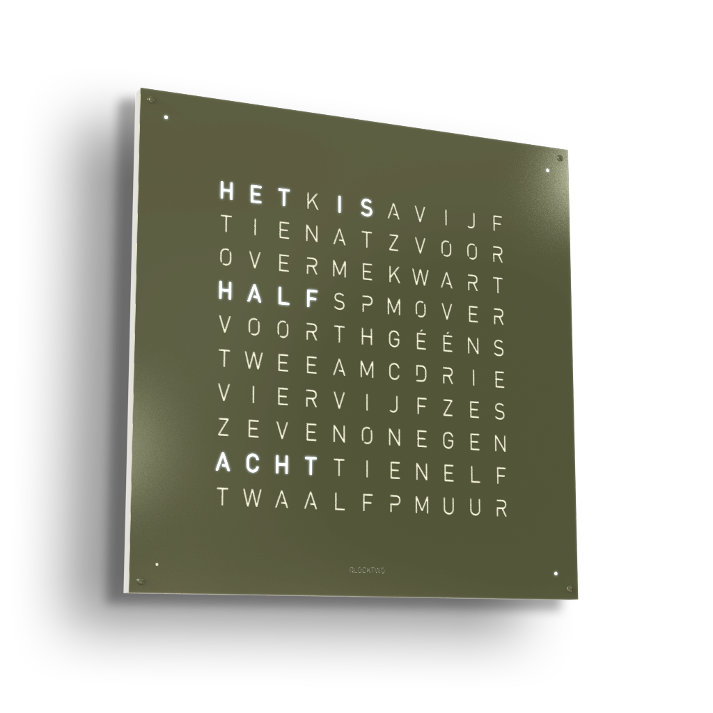 Qlocktwo Earth 90 Olive